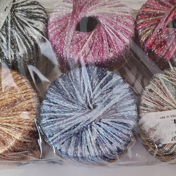 NEW Spangle Yarn Kit – Premier Yarns for Inspira  Includes SIX Multicolor Balls - Picture 1 of 6